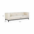 White Chenille 3 Seater Sofa
